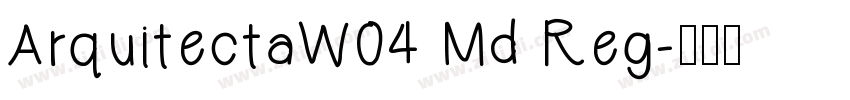 ArquitectaW04 Md Reg字体转换